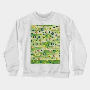 Lemon and lime abstract Crewneck Sweatshirt